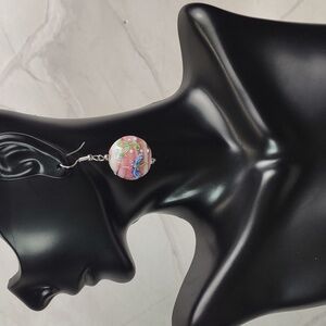 Safari Murano Lamp Work Art Glass Earrings